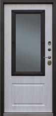 Дверь Тип 9010 МГ (Термо) - Муар медь искра/МДФ сосна белая